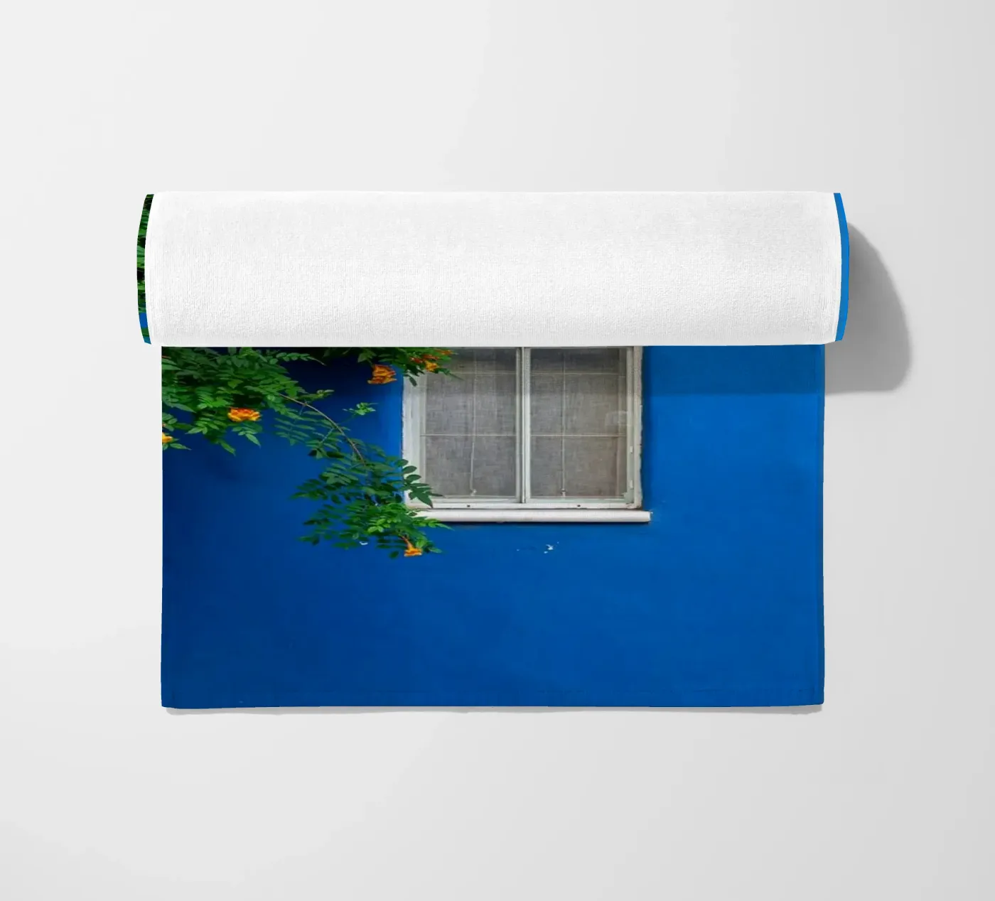 décorer simplement serviette de plage de Bleu