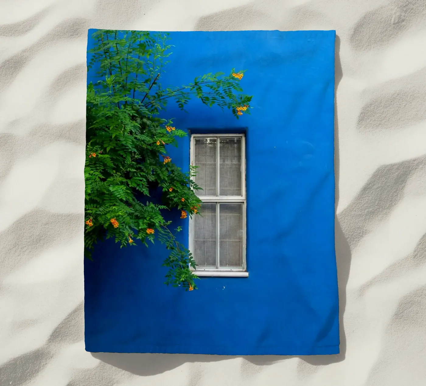 décorer simplement serviette de plage de Bleu