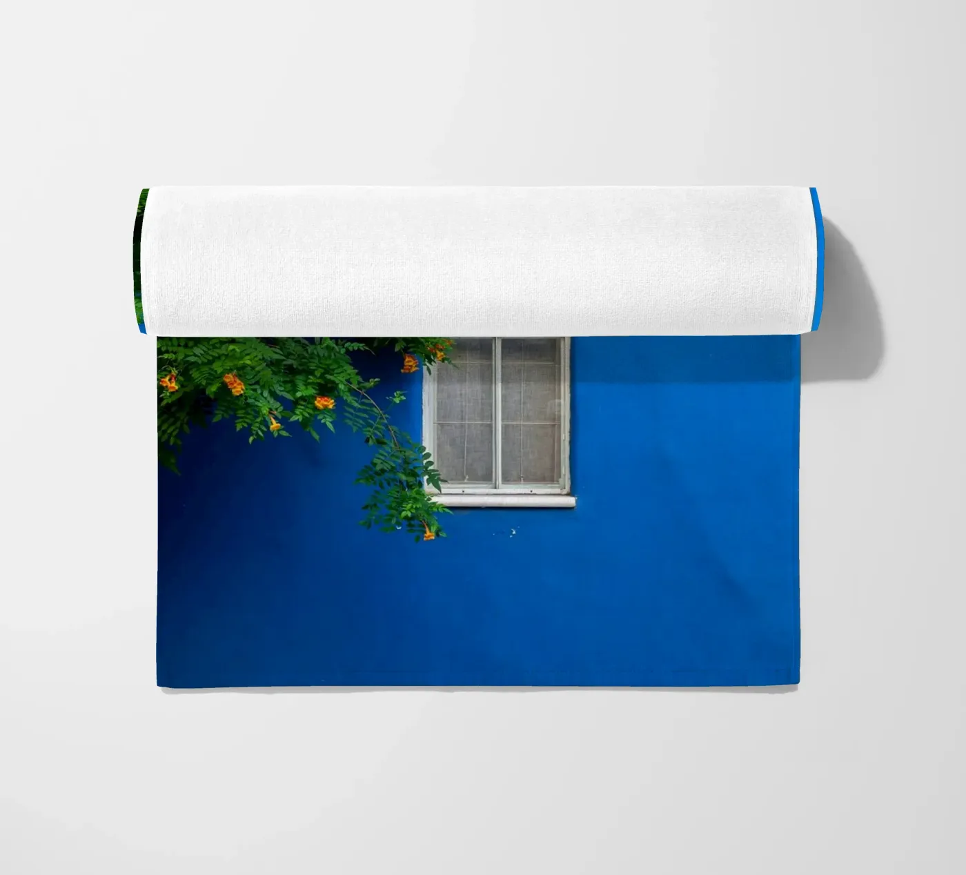 décorer simplement serviette de plage de Bleu