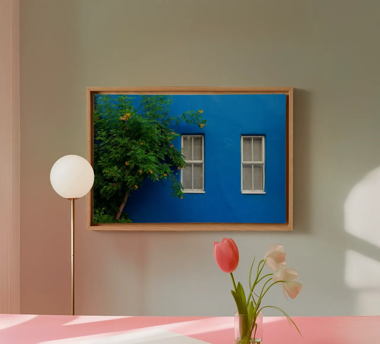 décorer simplement toile de Bleu