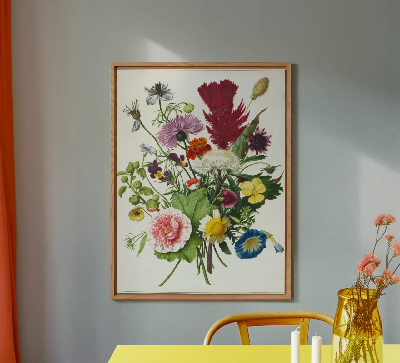 Bouquet di fiori alluminio dibond da Pretty Flowers Vintage Botanicals