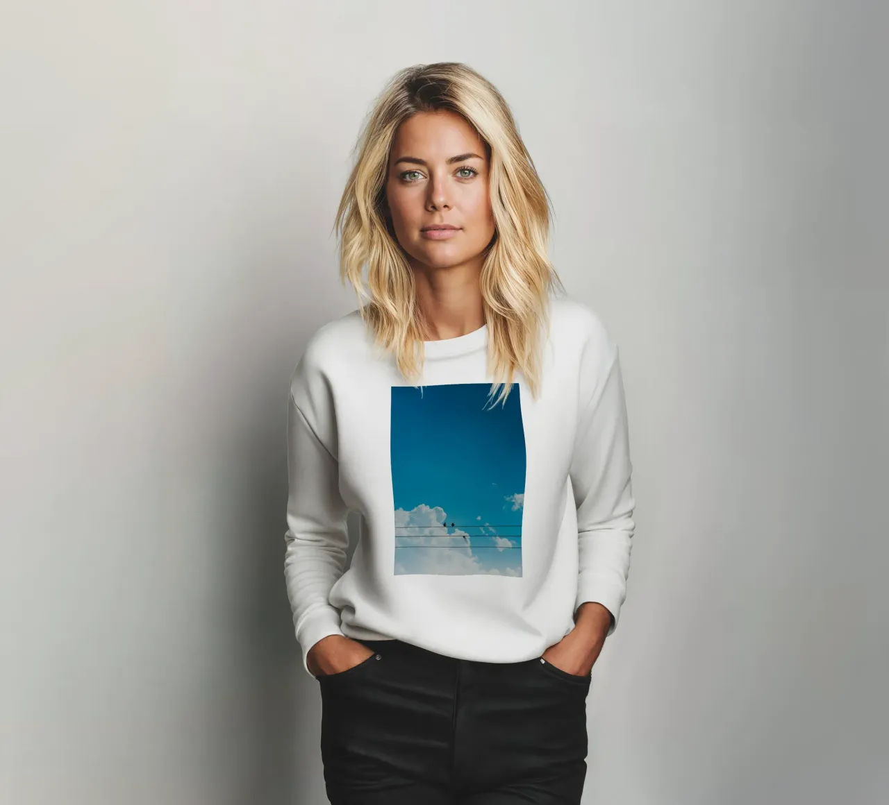 pace nel cielo felpa da Bleu