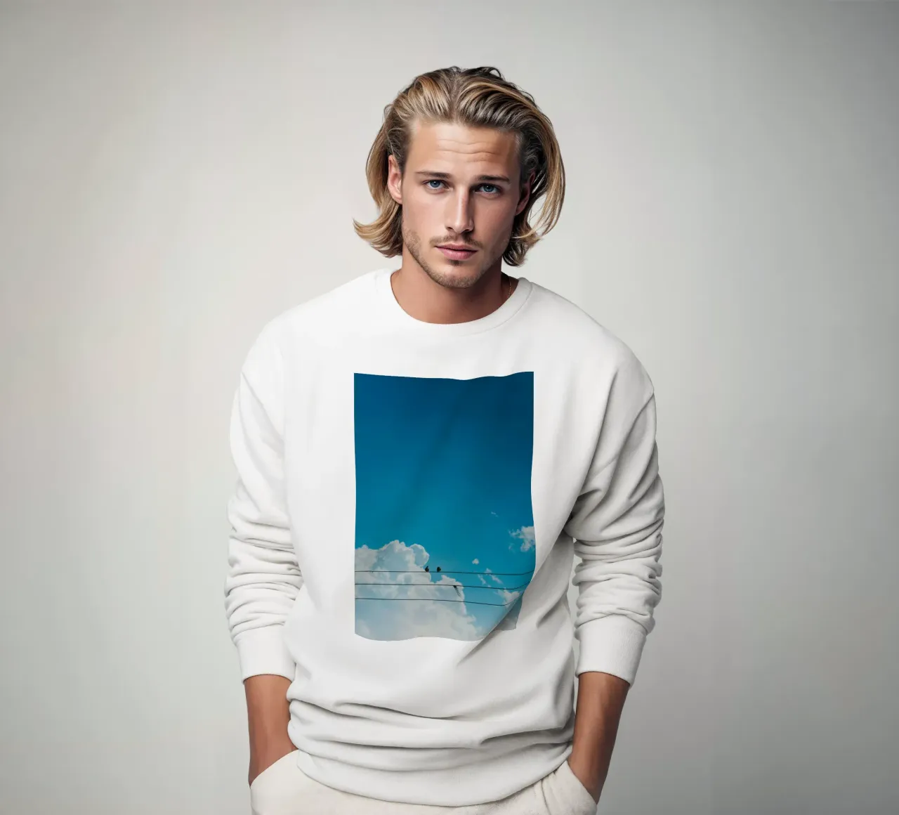 pace nel cielo felpa da Bleu