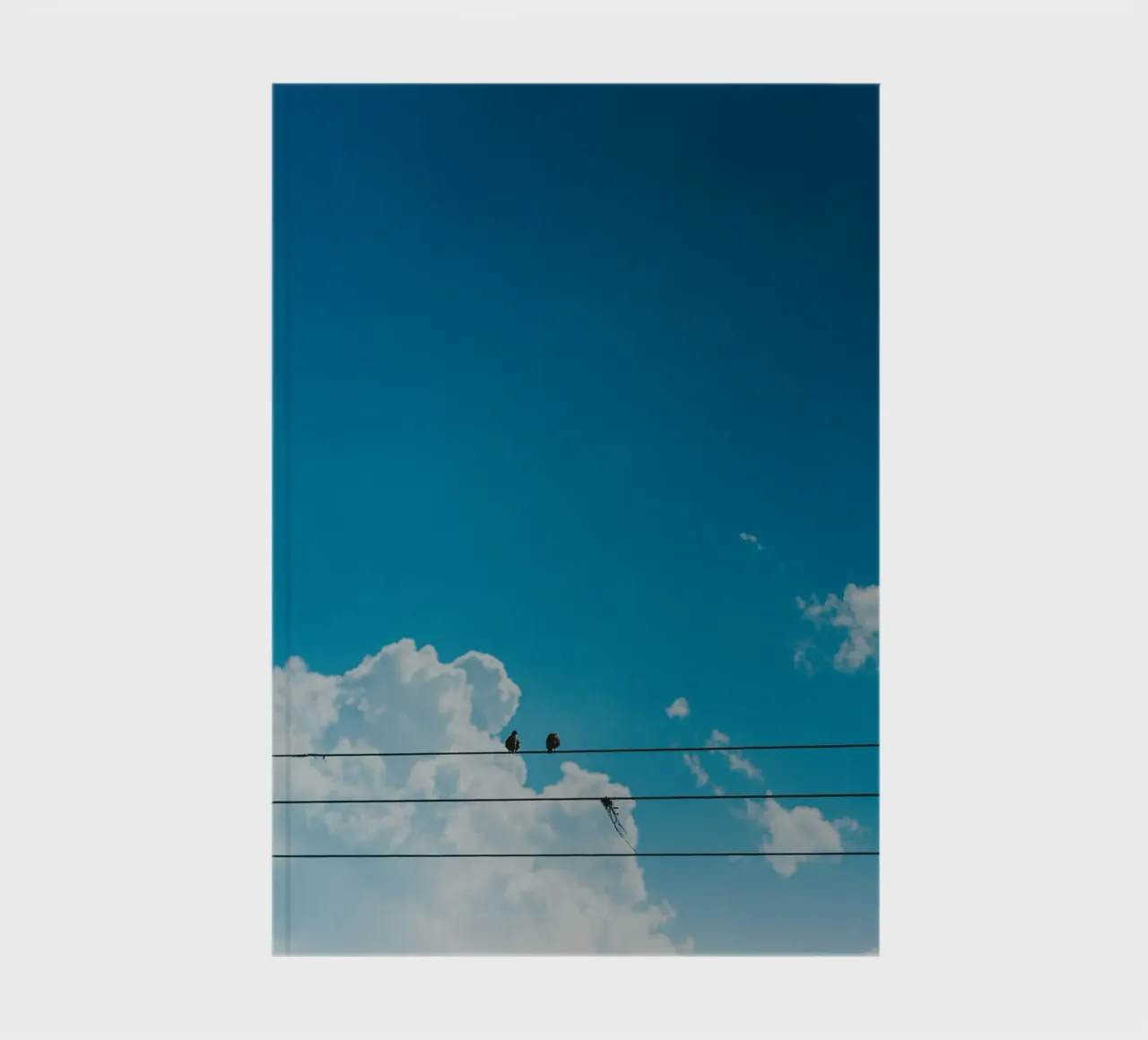 paix dans le ciel carnet de notes de Bleu