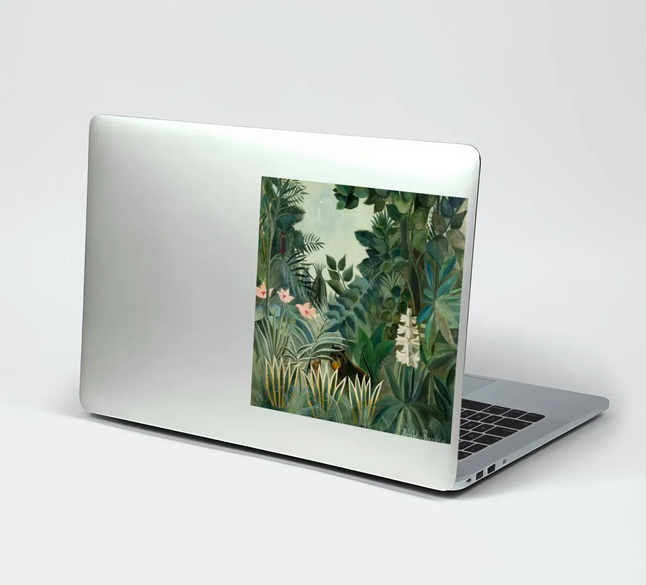 Henri Rousseau - La jungla ecuatorial (1909) pegatina de Wirla
