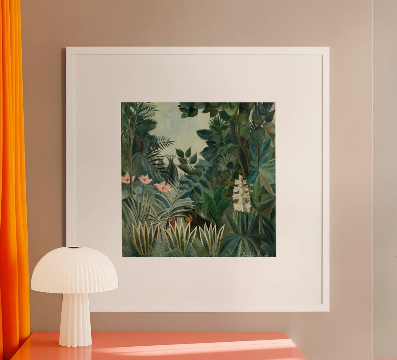 Henri Rousseau – The Equatorial Jungle (1909) poster da Wirla