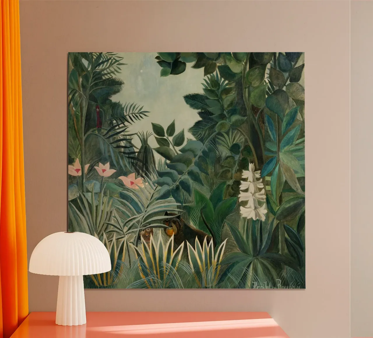 Henri Rousseau - Der äquatoriale Dschungel (1909) Hahnemühle von Wirla