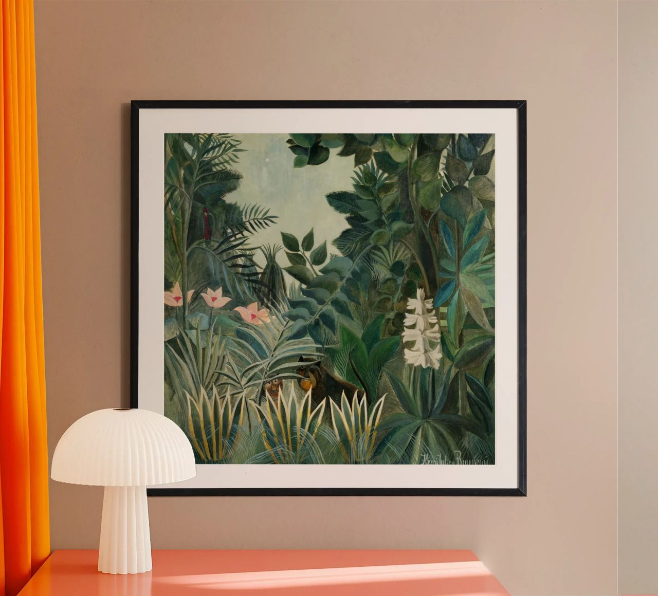 Henri Rousseau – The Equatorial Jungle (1909) poster da Wirla