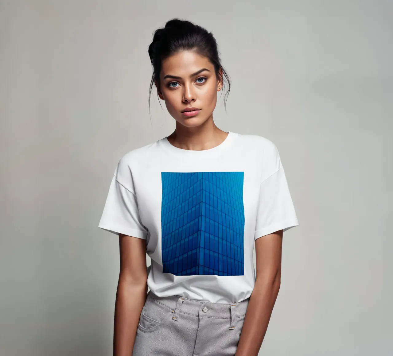 architettura edificio t-shirt da Bleu