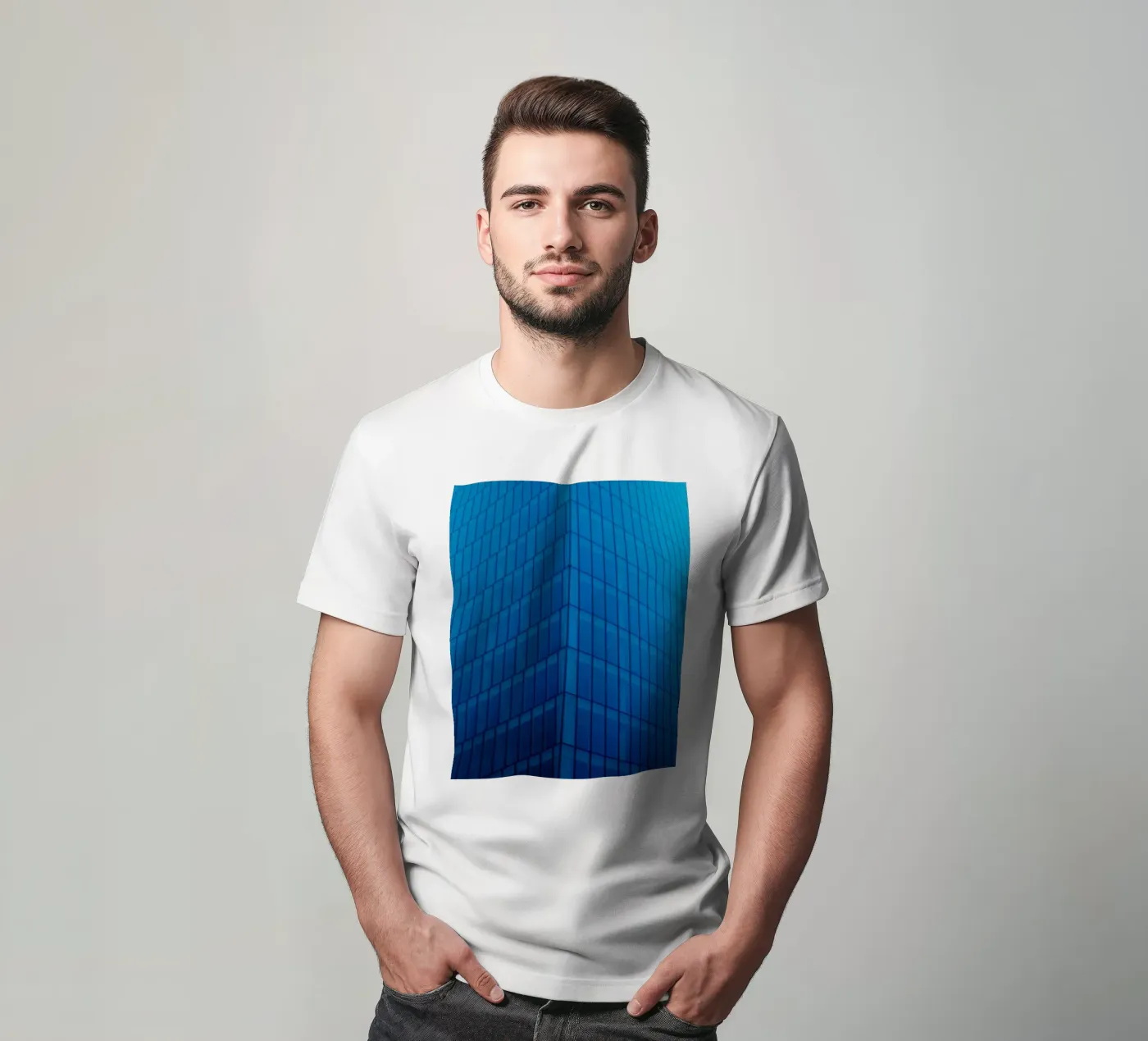 architettura edificio t-shirt da Bleu