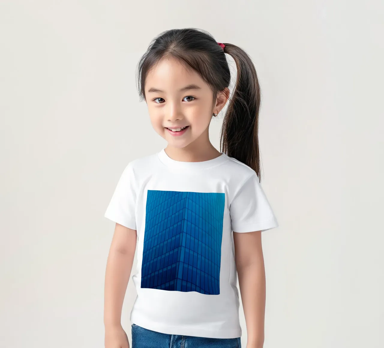 architettura edificio t-shirt bambini da Bleu