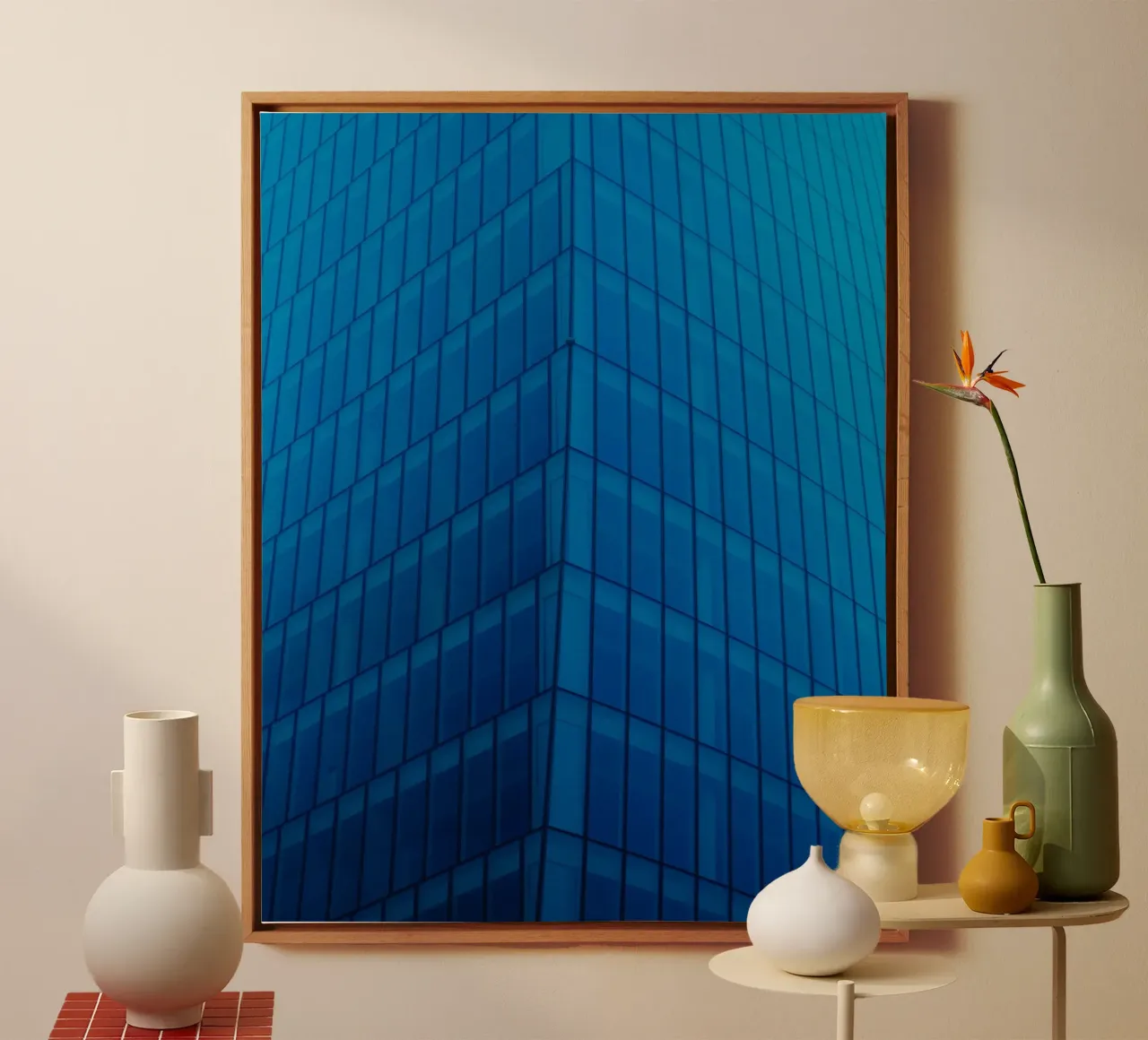 architettura edificio tela da Bleu