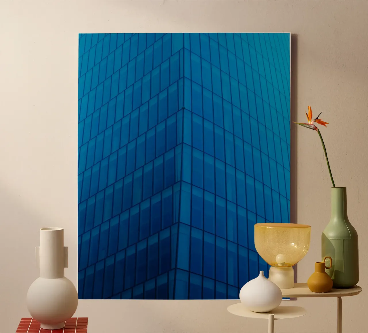 architettura edificio tela da Bleu