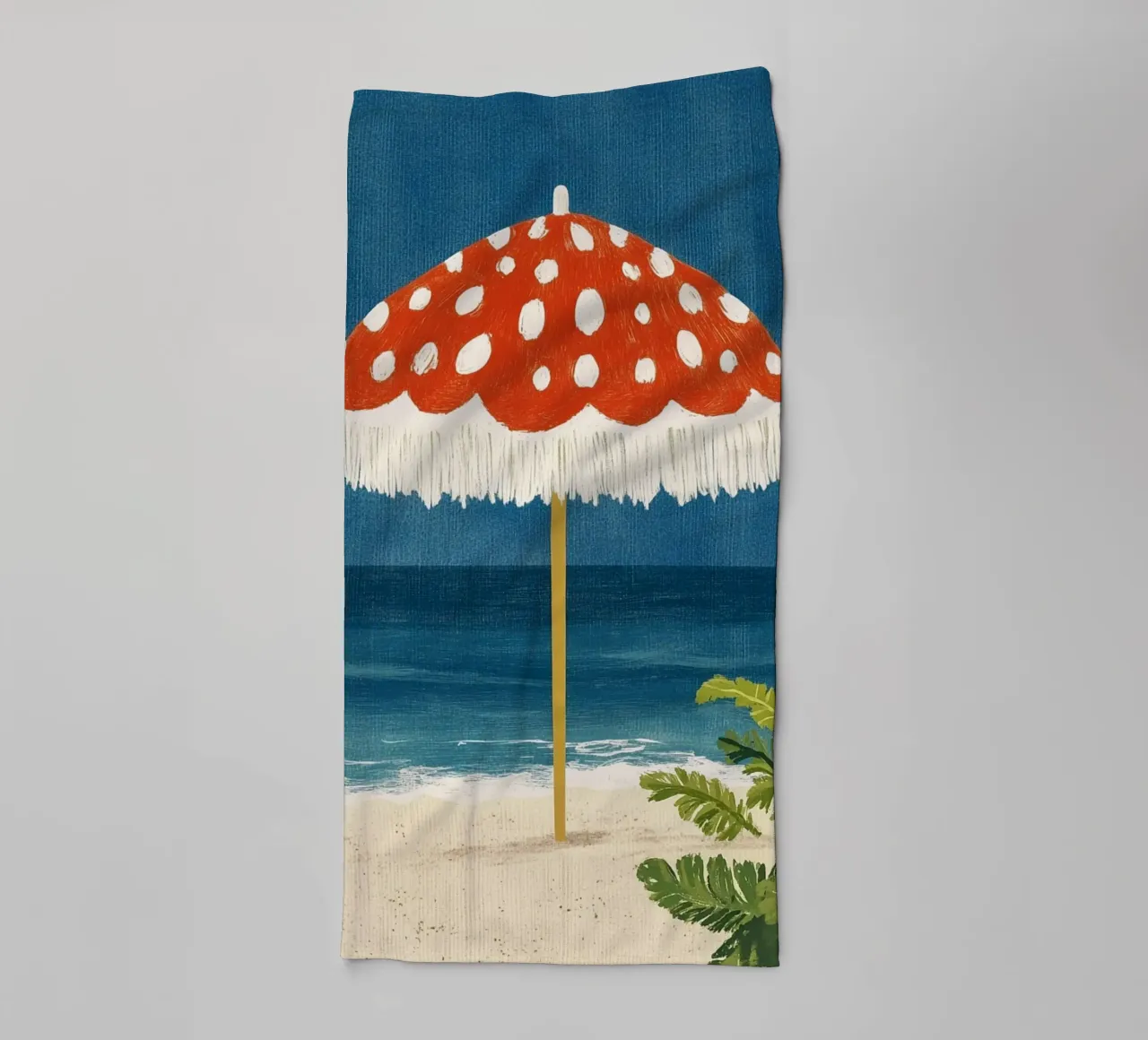 Ombrellone in spiaggia asciugamano da bagno da Curious Canvas