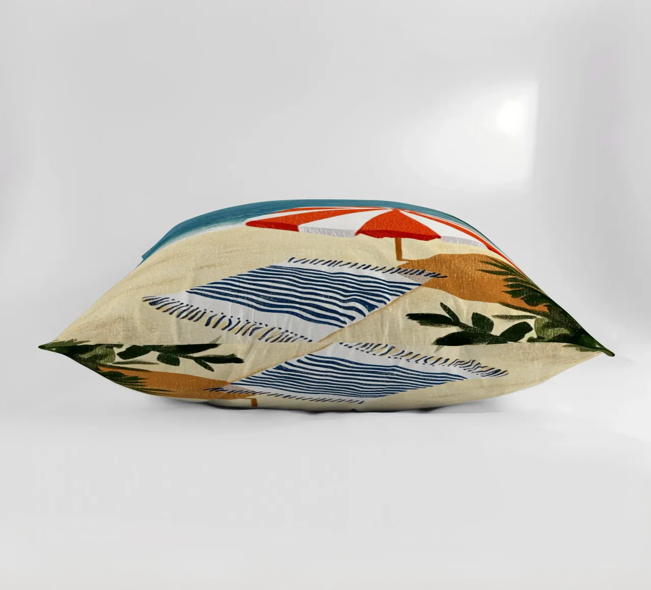 Plage paisible coussin de Curious Canvas