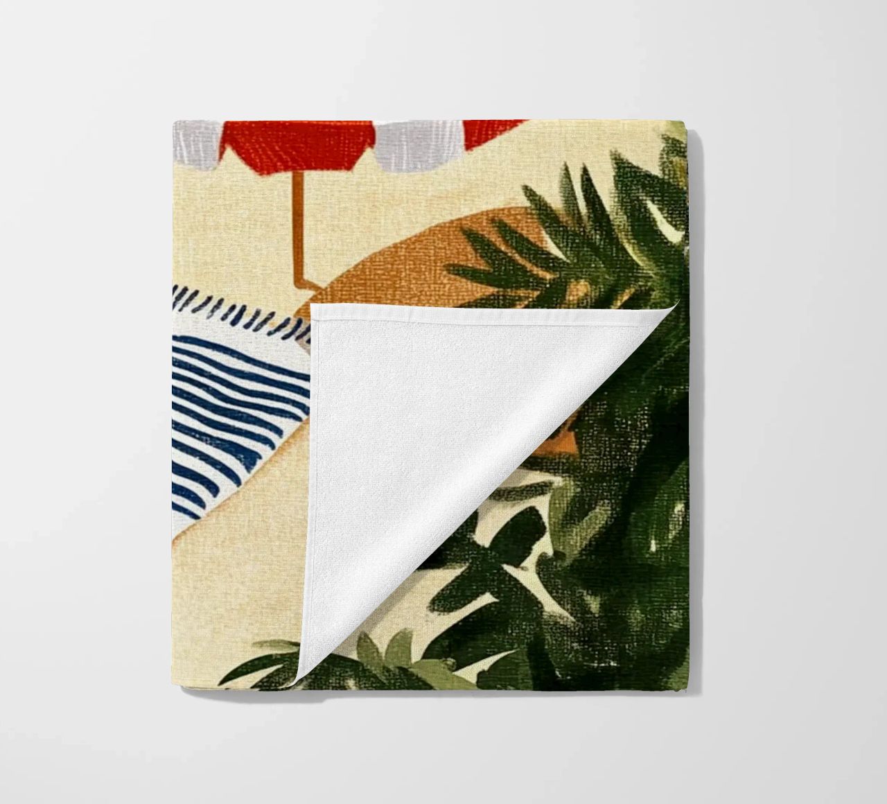 Spiaggia tranquilla telo mare da Curious Canvas