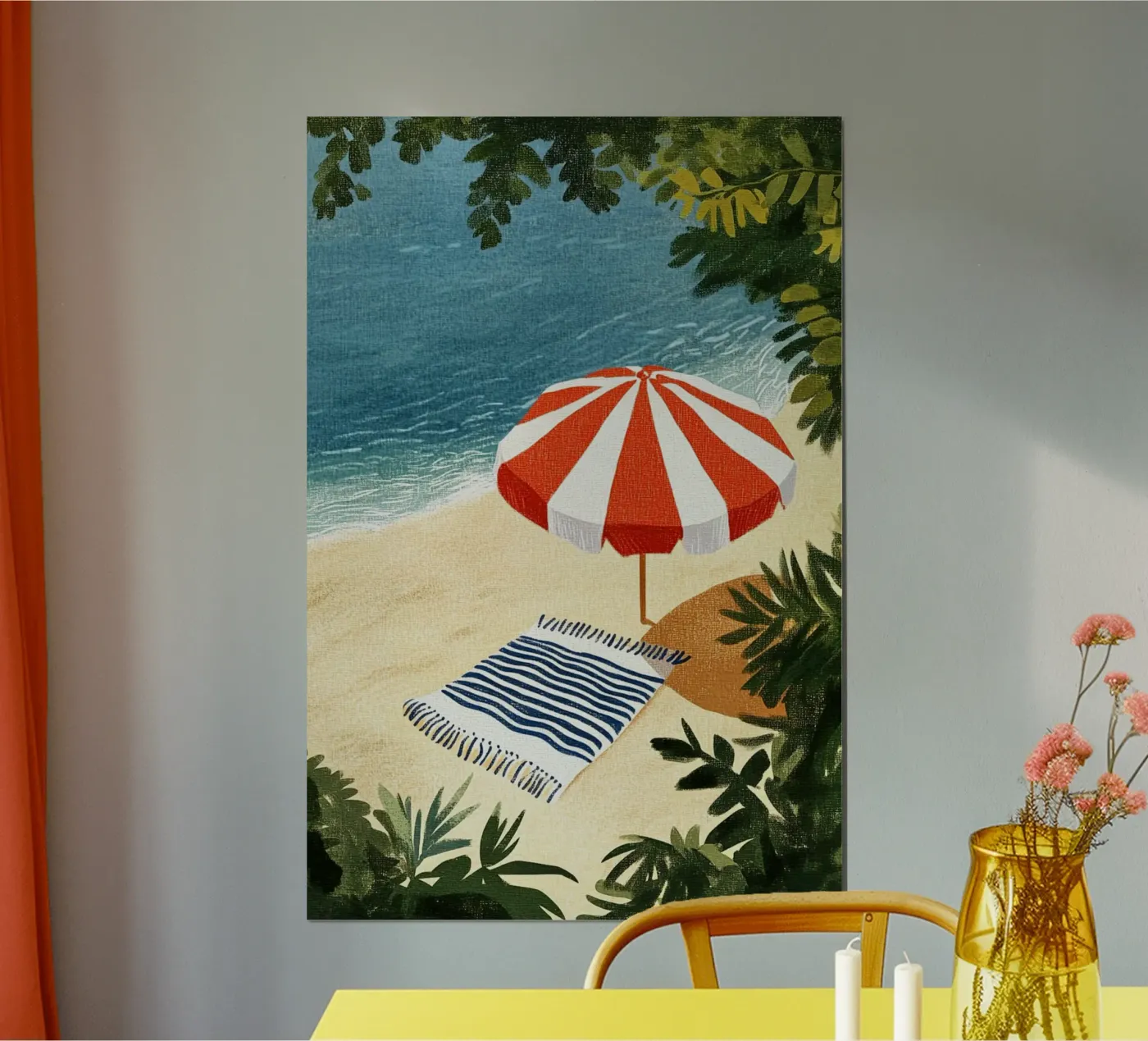 Peaceful beach poster de Curious Canvas