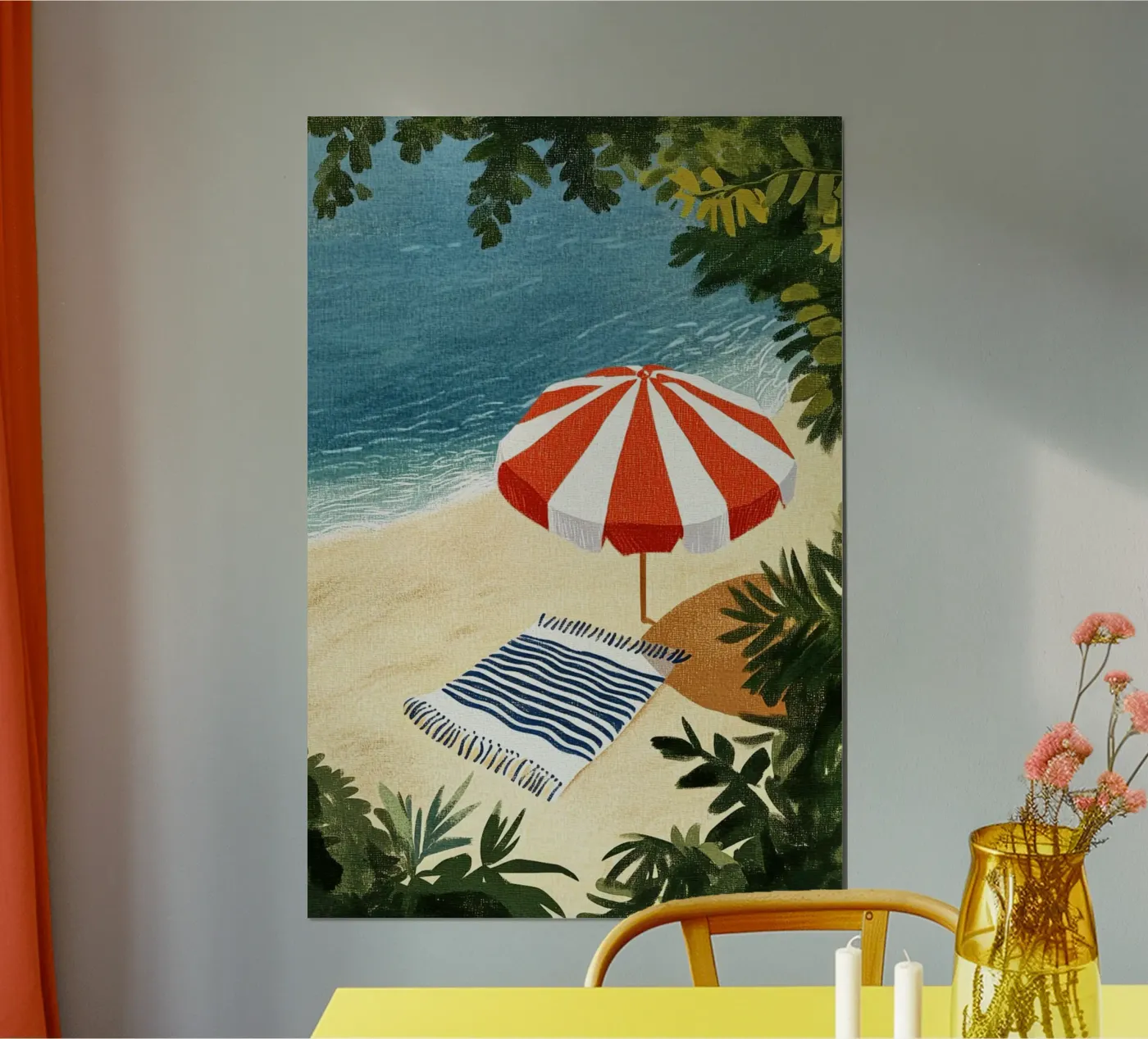 Rustig strand poster van Curious Canvas