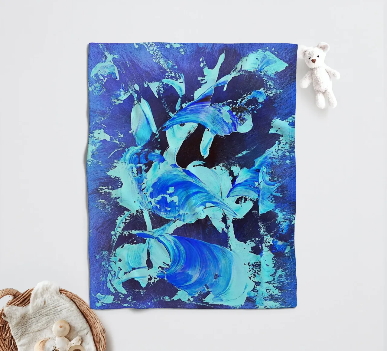 IDEAL GIFT 31 invers. coperta in pile da Thierry Vobmann Abstract painting