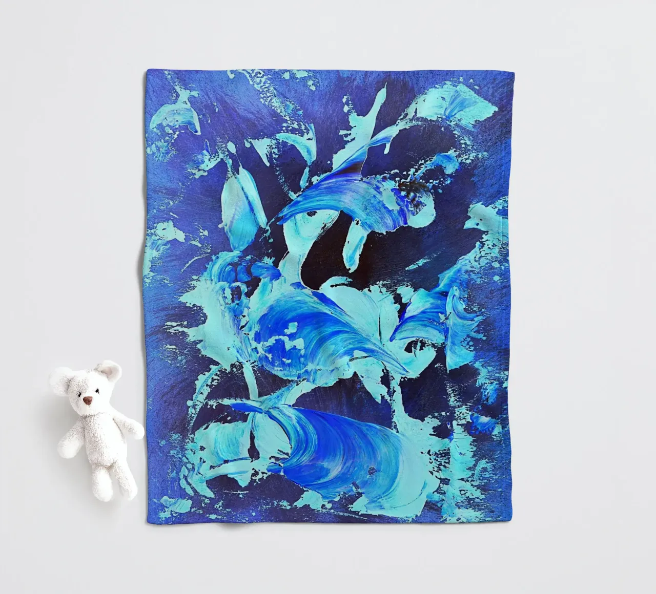 IDEAL GIFT 31 invers. coperta in pile da Thierry Vobmann Abstract painting
