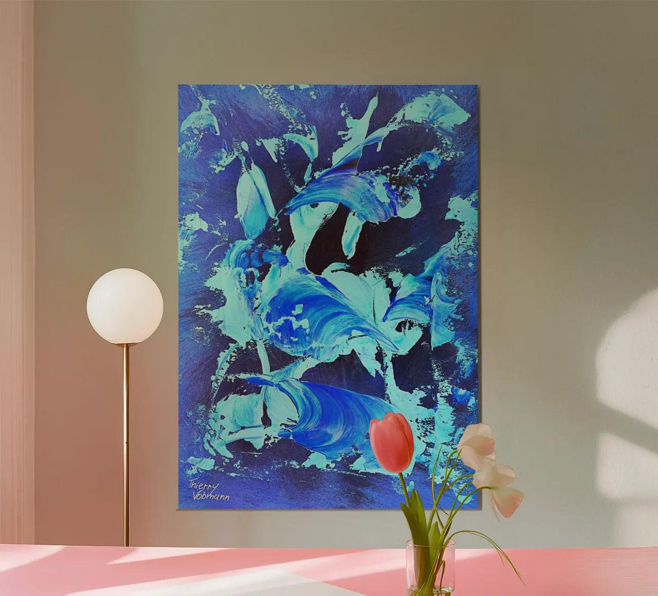 IDEAL GIFT 31 invers. alluminio dibond da Thierry Vobmann Abstract painting