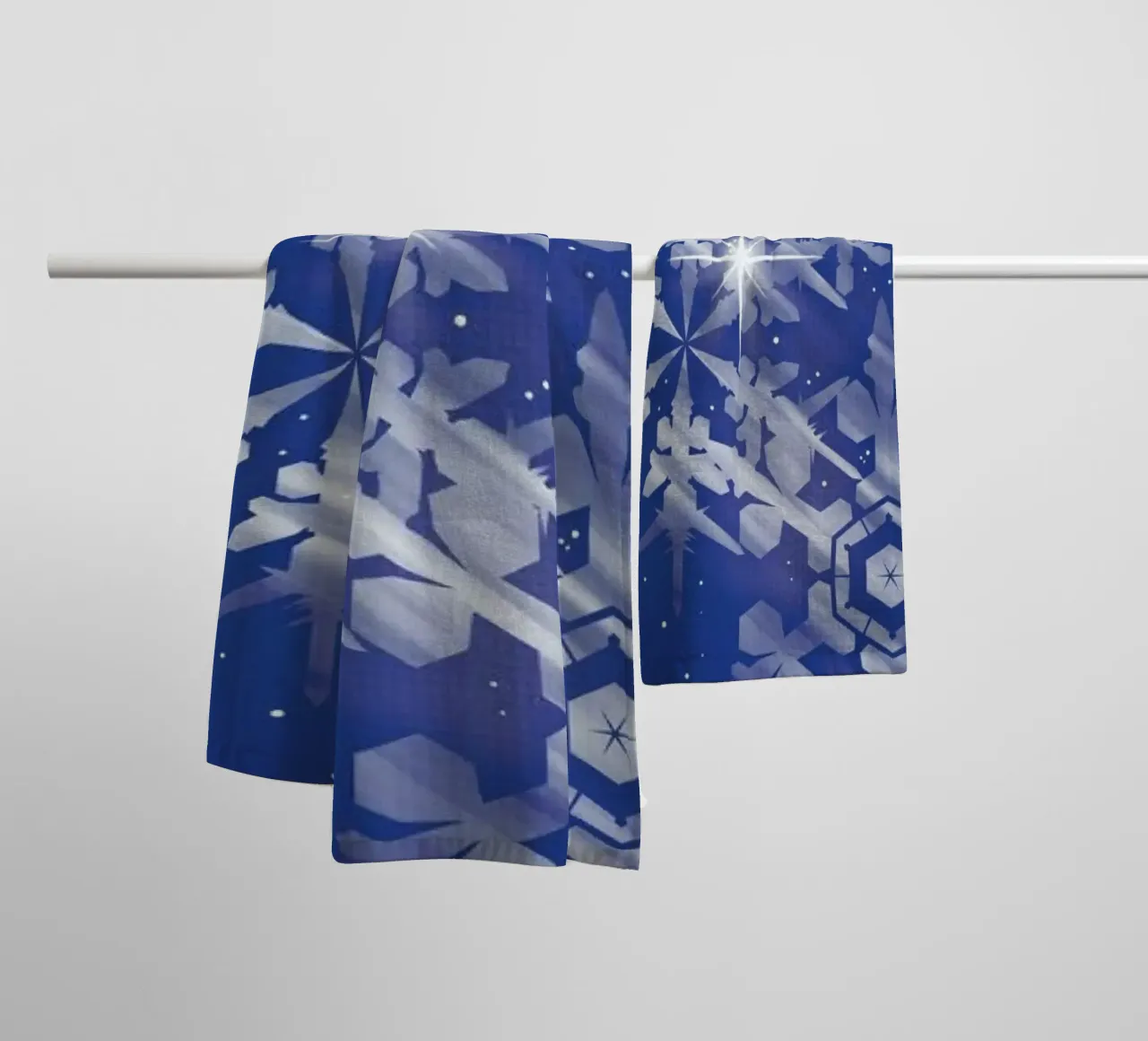Snowflakes of hope asciugamano da bagno da Tobe Fonseca