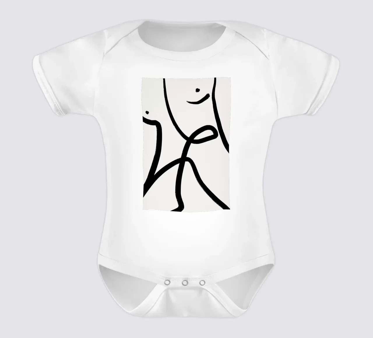 Aligned 2 body neonato maniche corte da Graphite