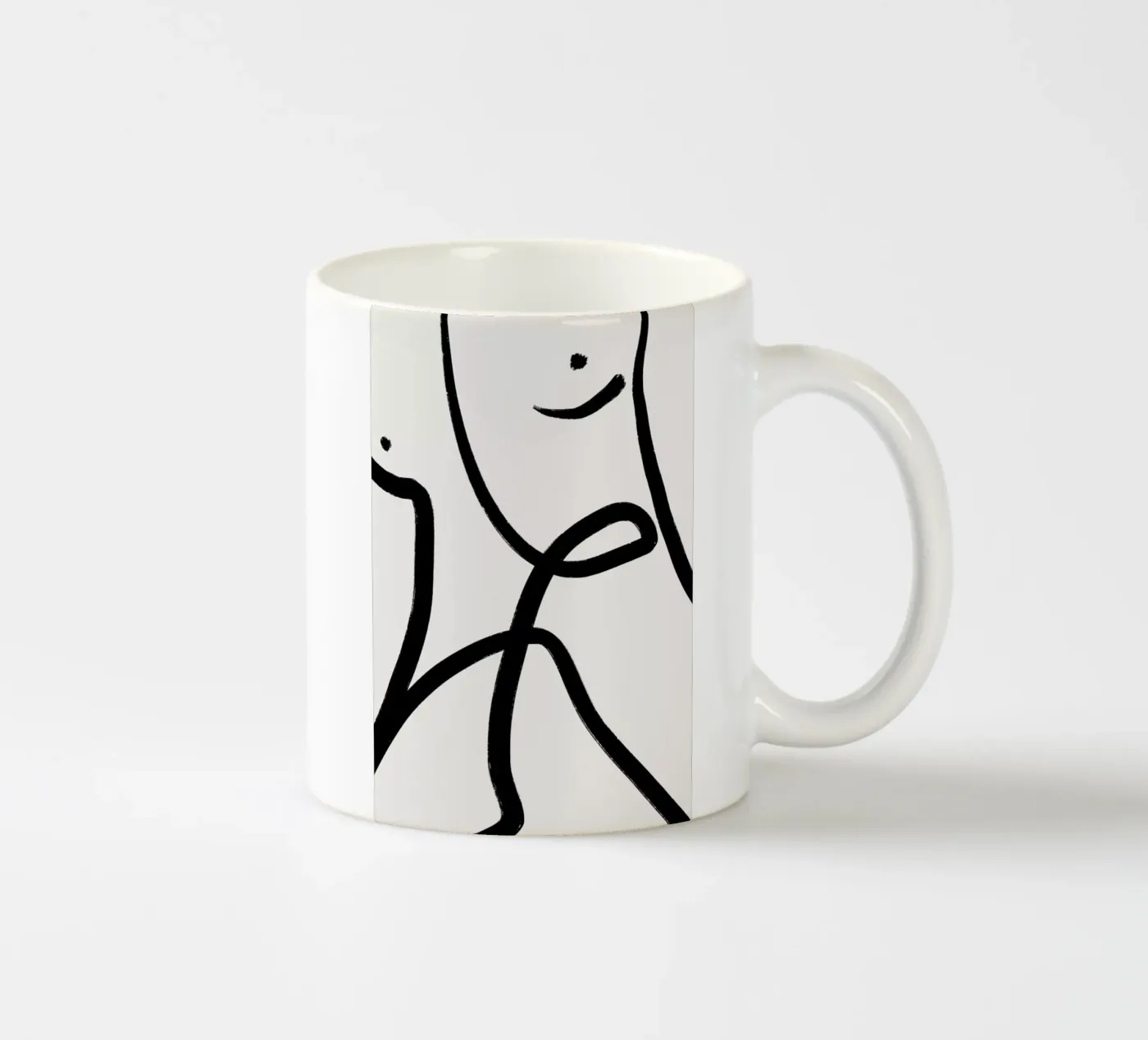 Aligned 2 ceramic mug by Graphite