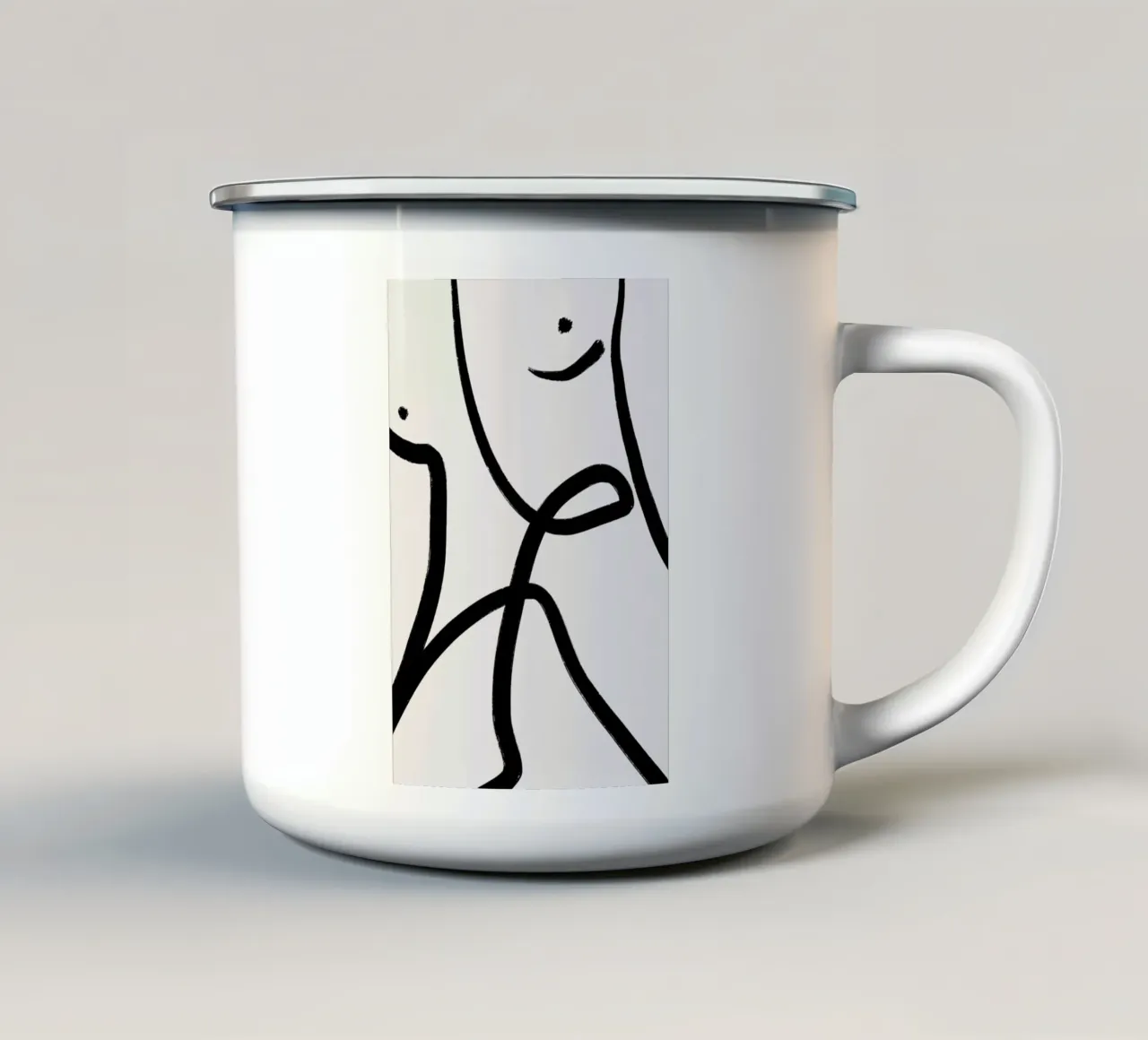 Aligned 2 tazza in smalto da Graphite
