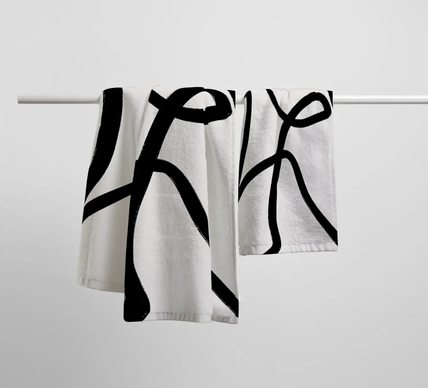 Aligned 2 badhanddoek van Graphite