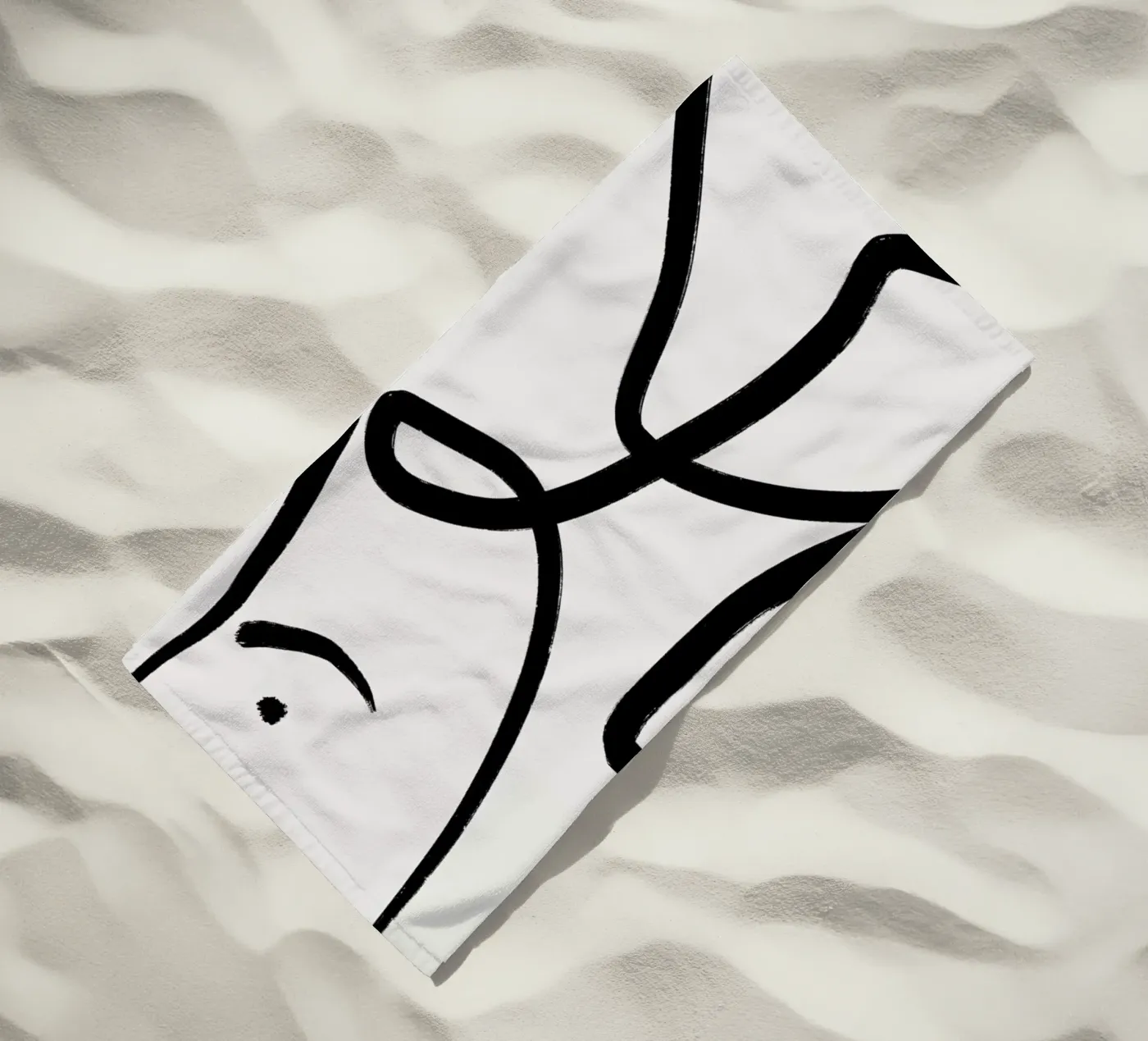 Aligned 2 strandhanddoek van Graphite