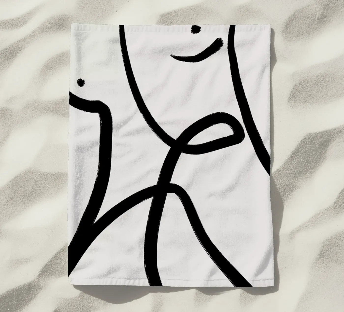 Aligned 2 strandhanddoek van Graphite