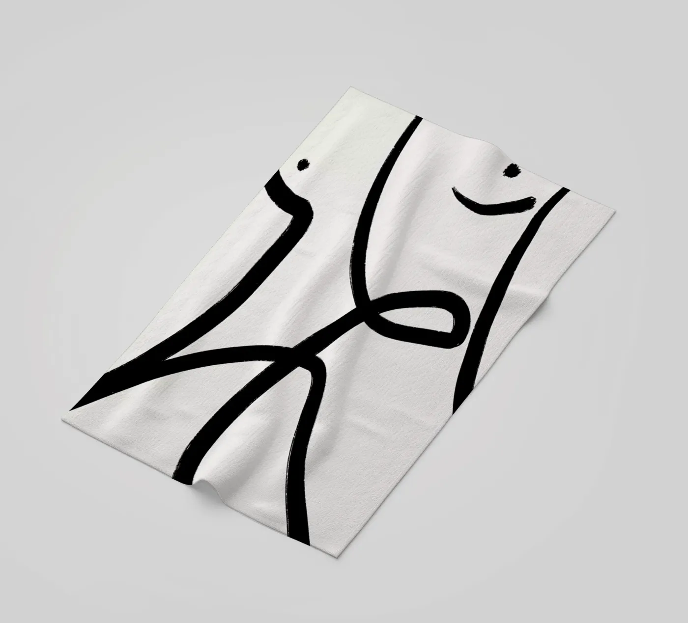 Aligned 2 strandhanddoek van Graphite