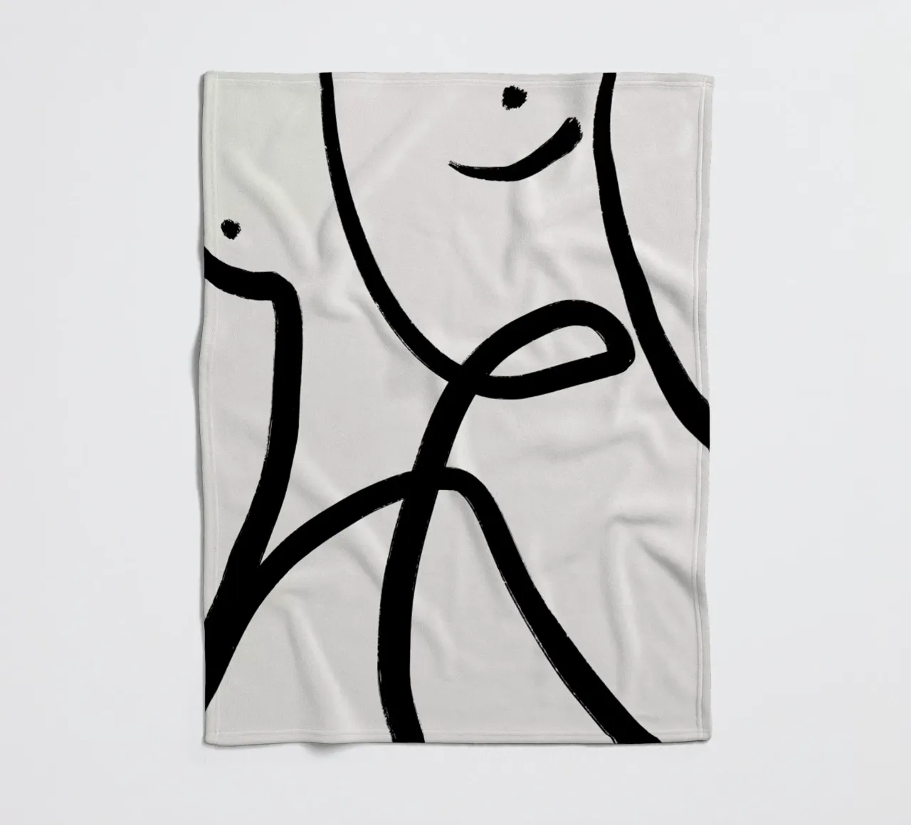 Aligned 2 fleecedeken van Graphite