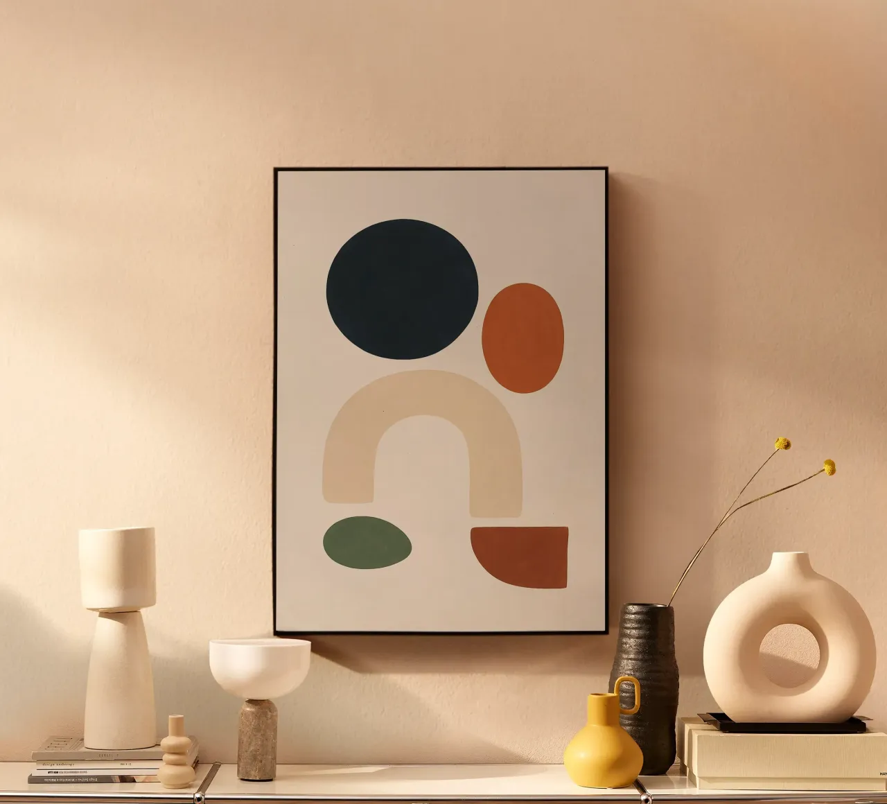 Earthy Abstract Composition alluminio dibond da Mosaic Dialogue