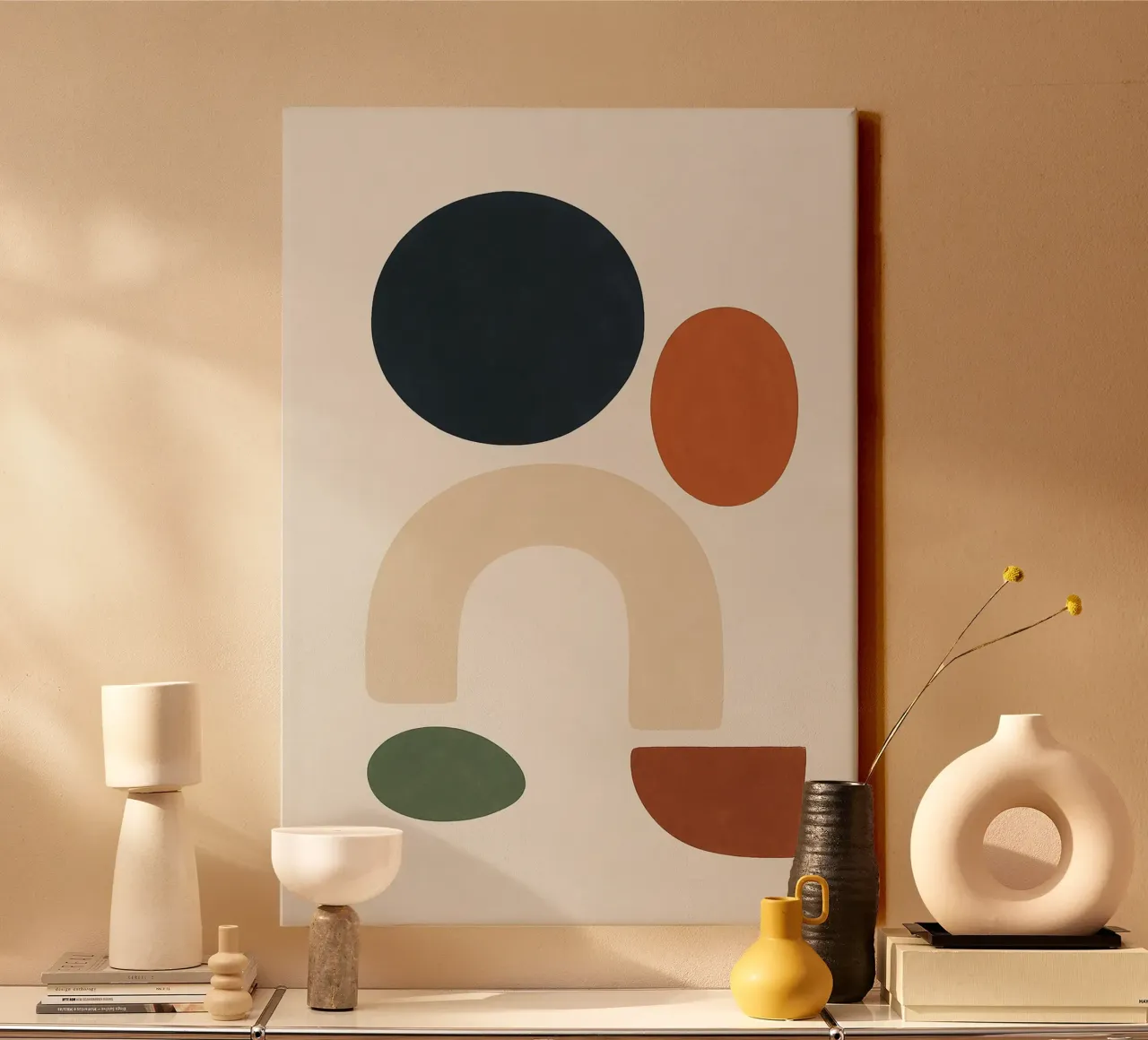 Earthy Abstract Composition tela da Mosaic Dialogue