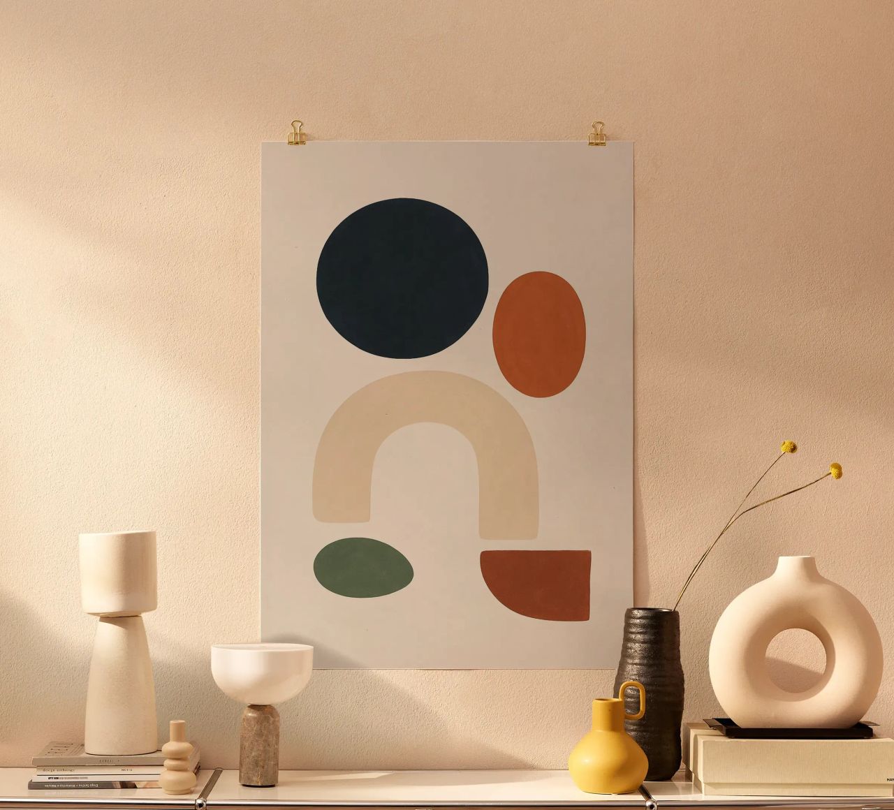 Earthy Abstract Composition Hahnemühle von Mosaic Dialogue