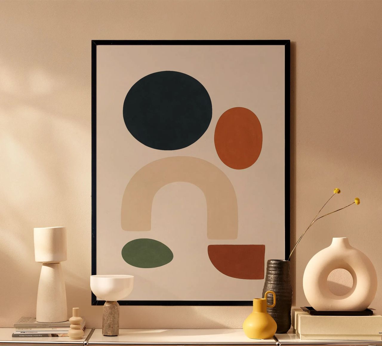 Earthy Abstract Composition Hahnemühle von Mosaic Dialogue