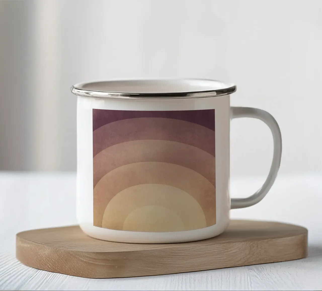 A Perfect Day - Sunset tazza in smalto da adrianooliveira