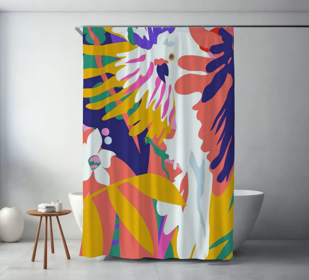 Cacatua Tropic Shift tenda da doccia da Mariery Young