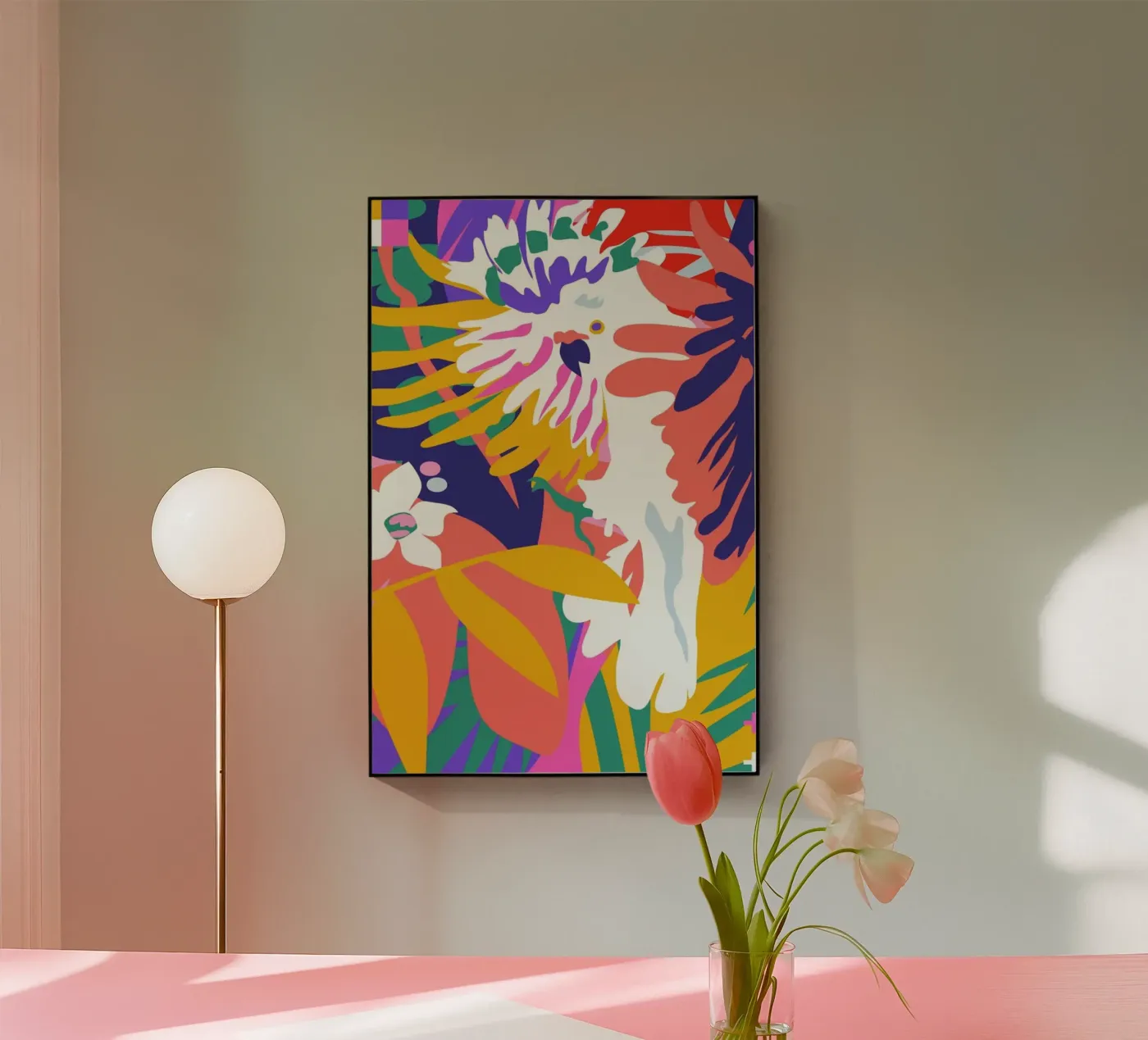 Cockatoo Tropic Shift plexiglass da Mariery Young