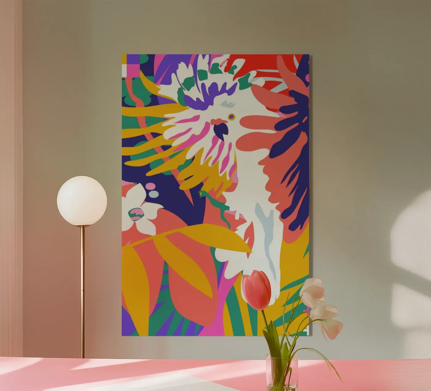 Cockatoo Tropic Shift plexiglass da Mariery Young