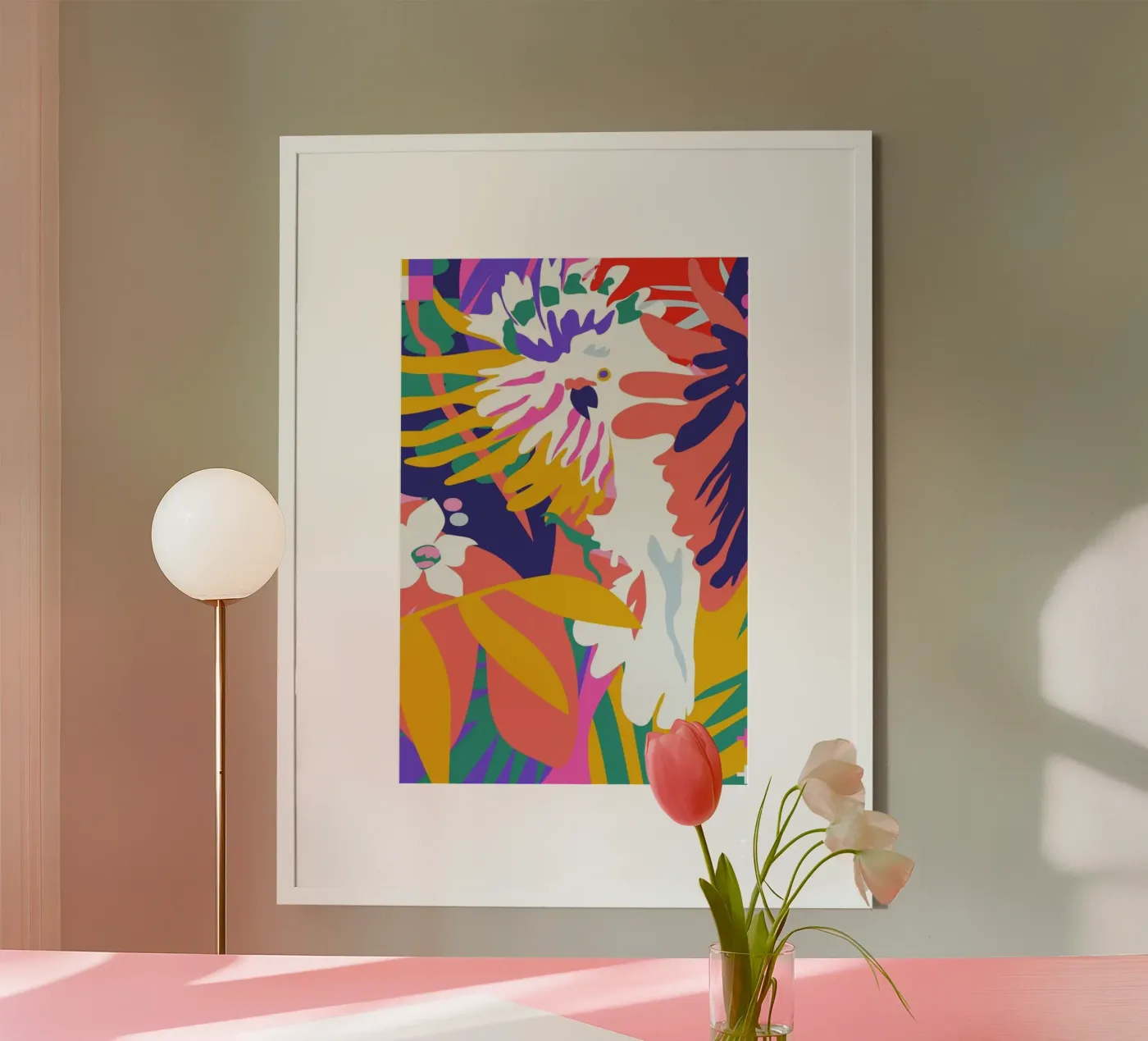 Cockatoo Tropic Shift poster da Mariery Young