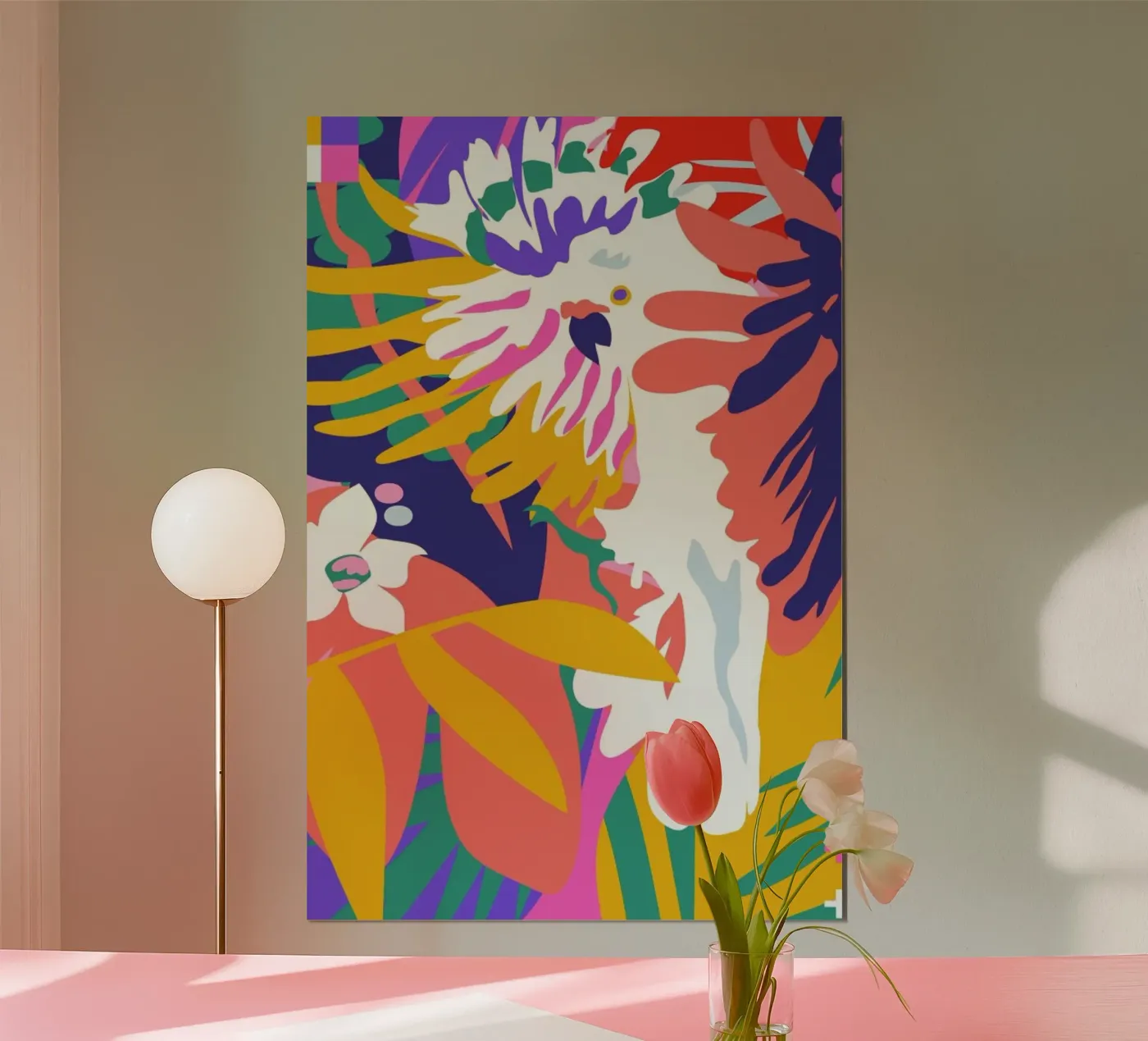 Cockatoo Tropic Shift poster da Mariery Young