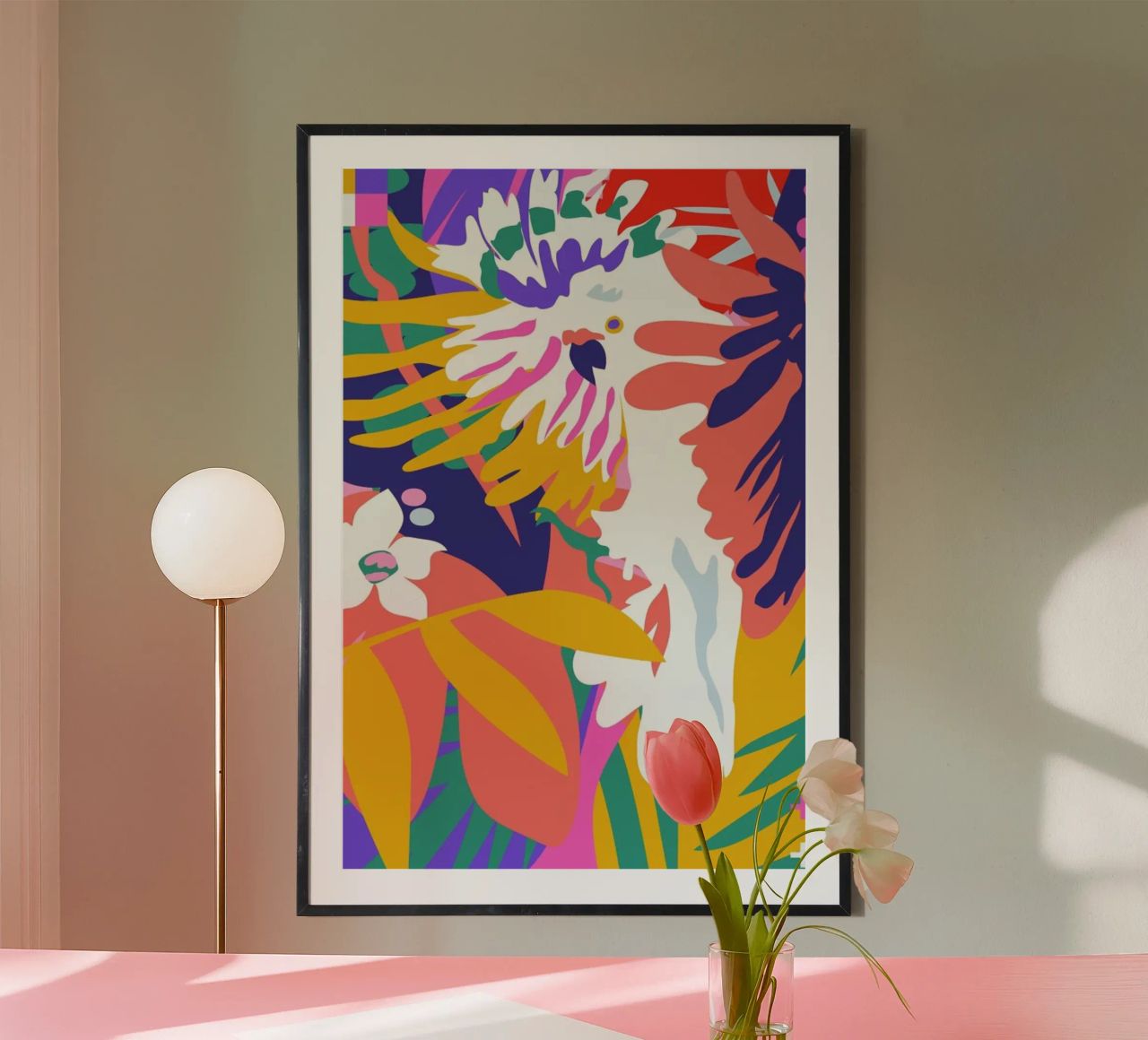 Cockatoo Tropic Shift poster de Mariery Young