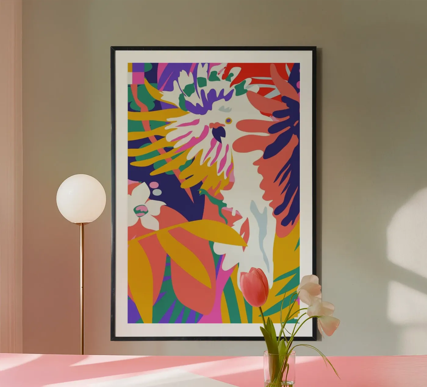 Cockatoo Tropic Shift poster da Mariery Young