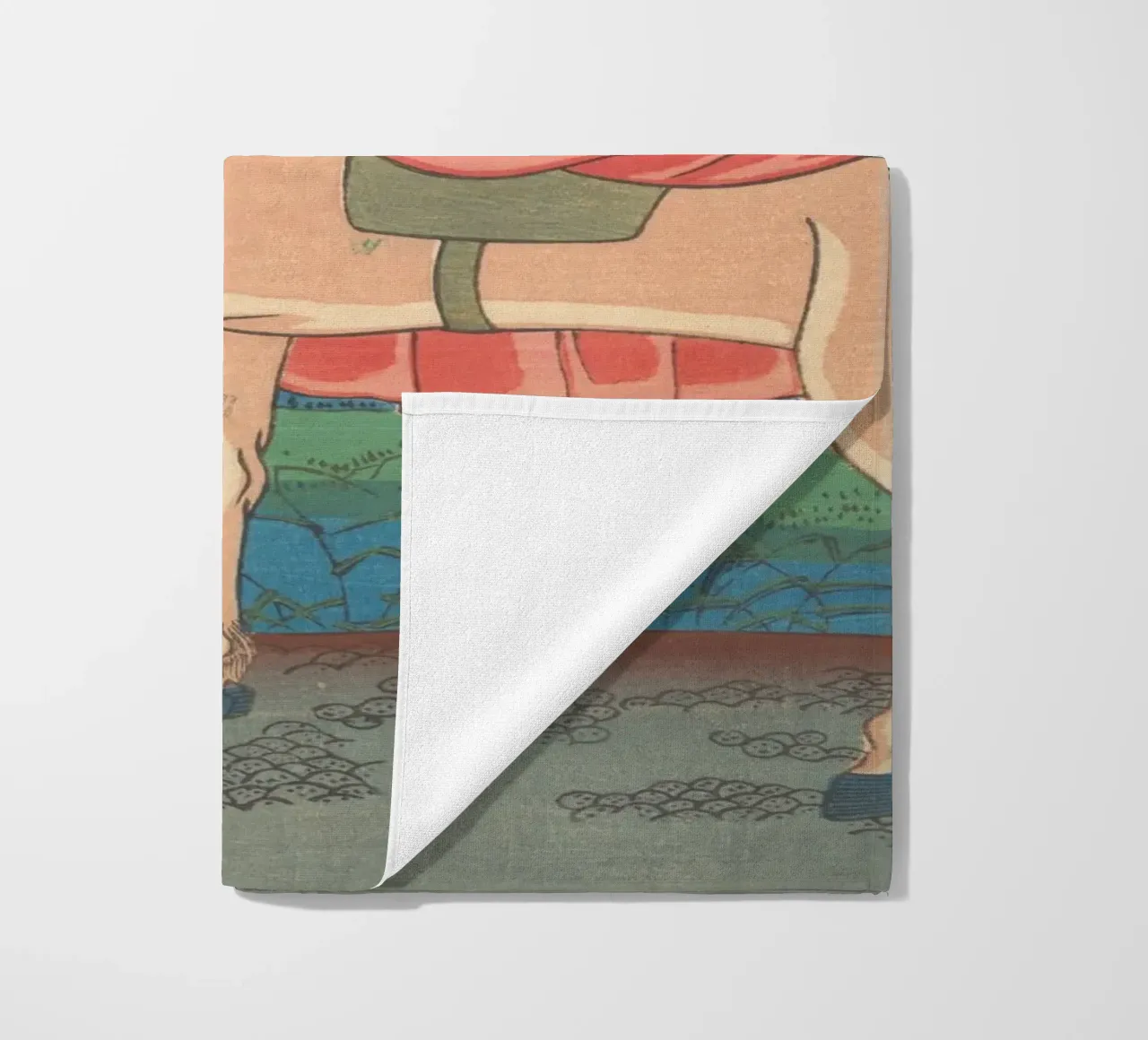 Utagawa Yoshitora - Oche in discesa al ponte Yoshida telo mare da Wirla