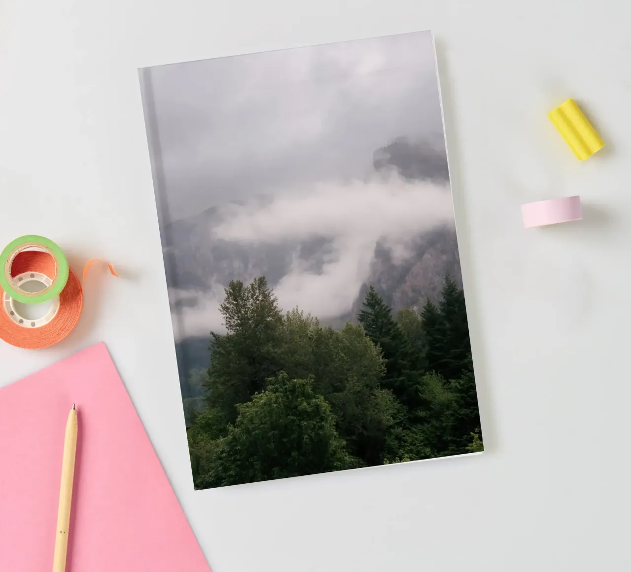Moody Forest Landscape notebook by wowhannahphotos
