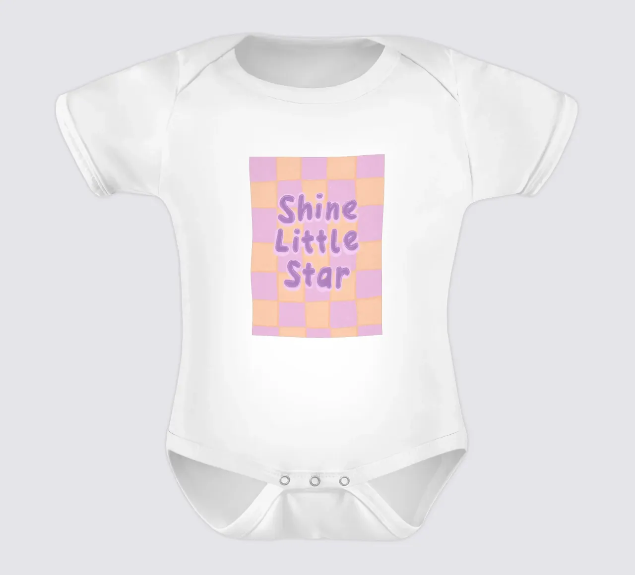 Leuchtender kleiner Stern, Harmonie Kurzarm Babybody von Carinaprint