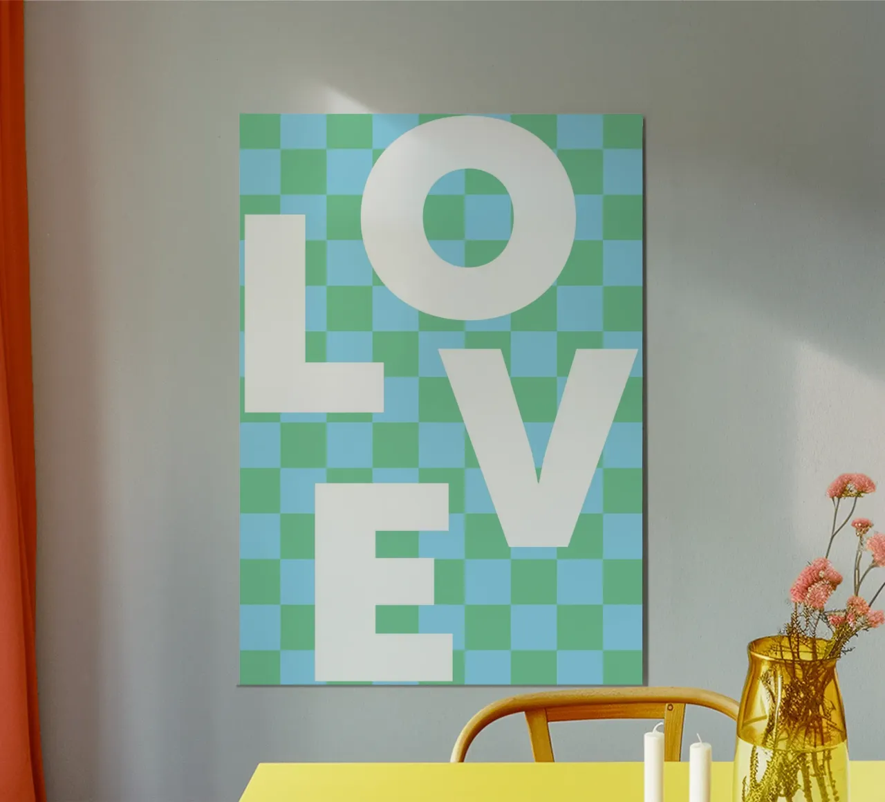 LOVE Poster mit Kunststoffrahmen von studio salü